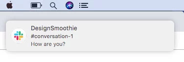 Instant notification on desktop screen